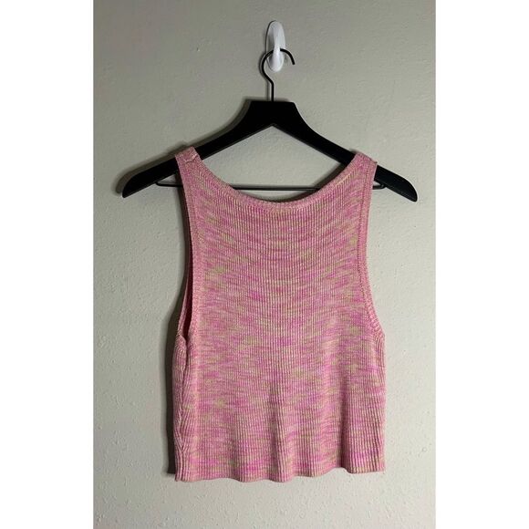 DNA Space Dye Sleeveless Knit Sweater Crop Tank Size L - Picture 2 of 9